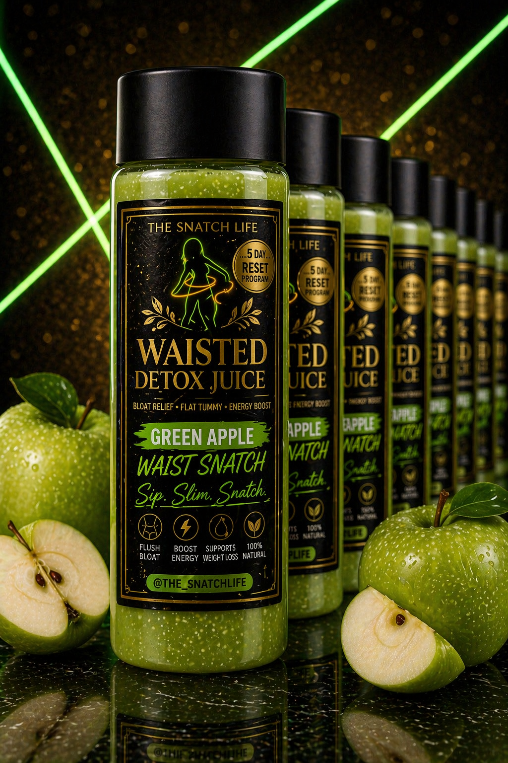 🍏 Waisted Detox – Green Apple Snatch 🍏